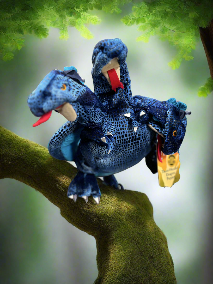 Blue Three-headed Dragon