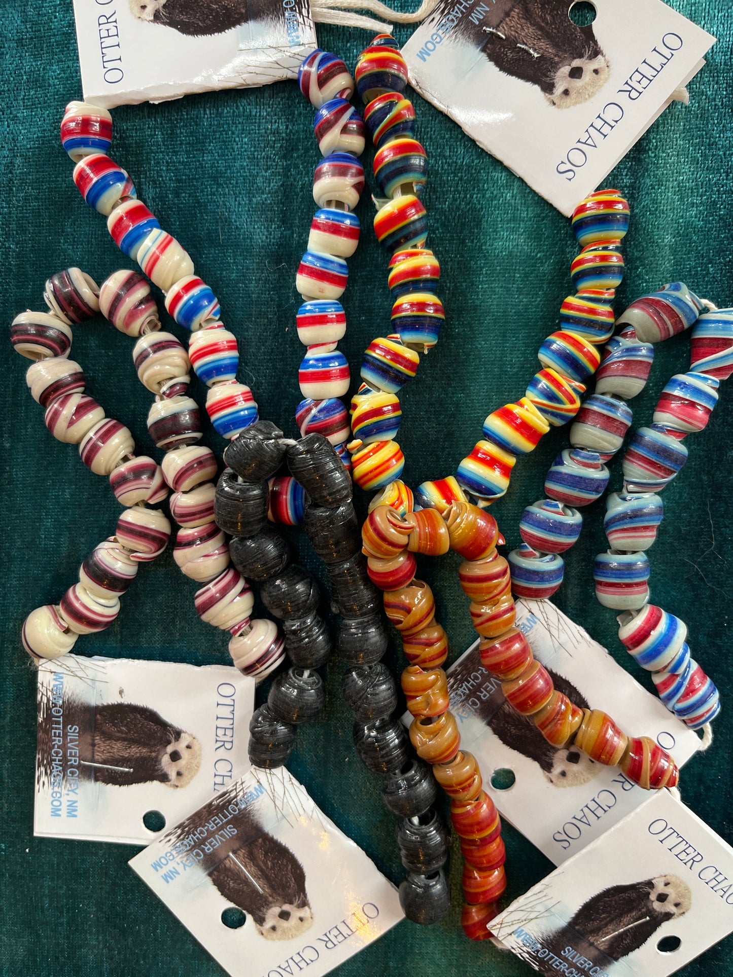 Rcyld Cassette Tape Beads