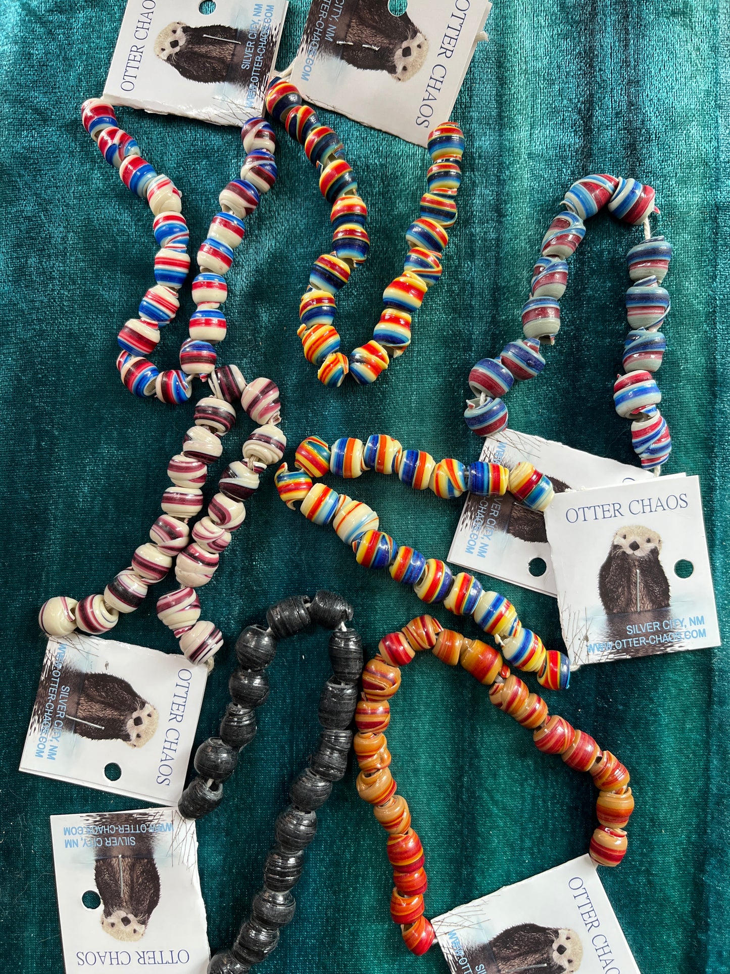 Rcyld Cassette Tape Beads