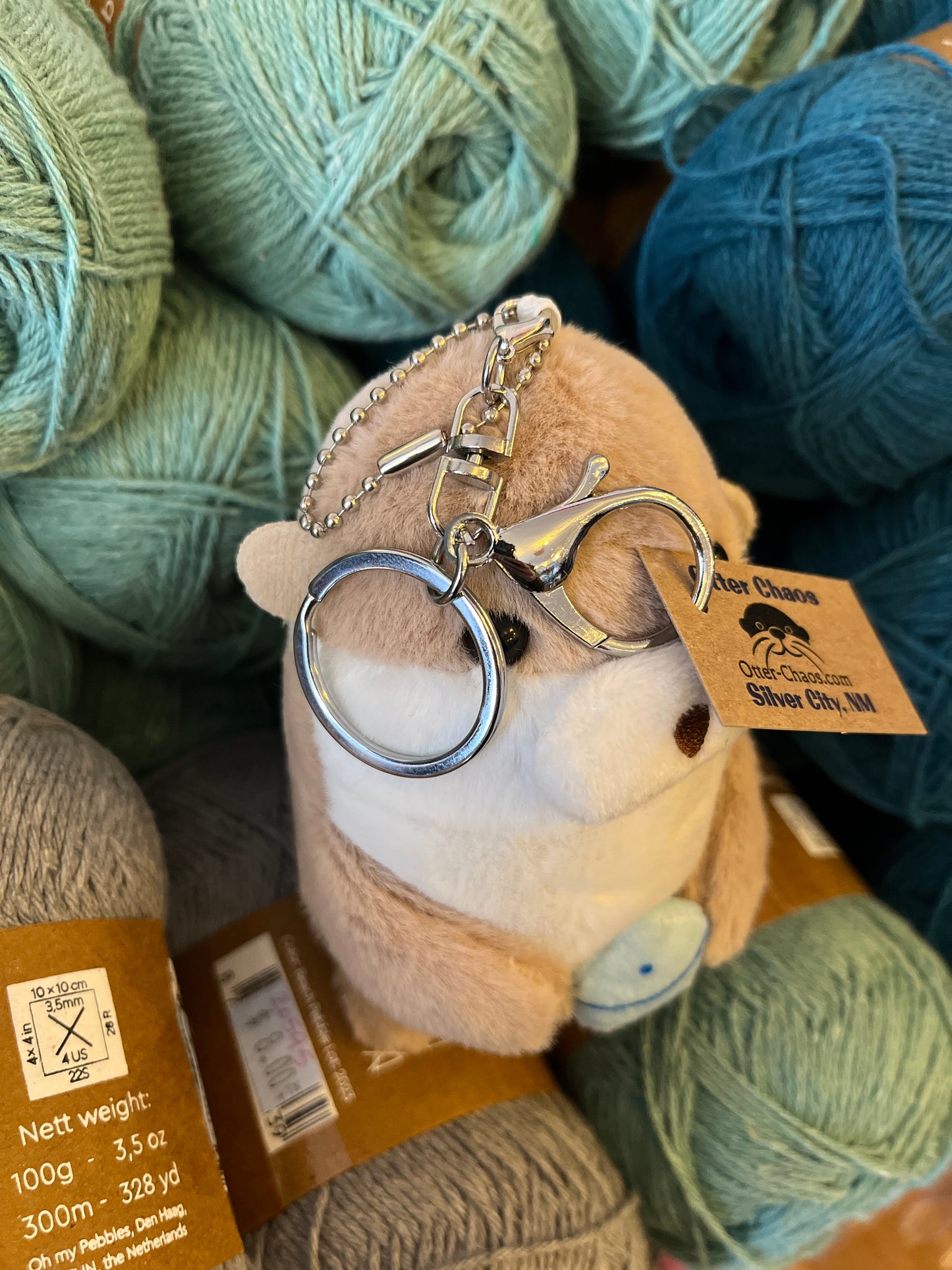 Baby otter keychain