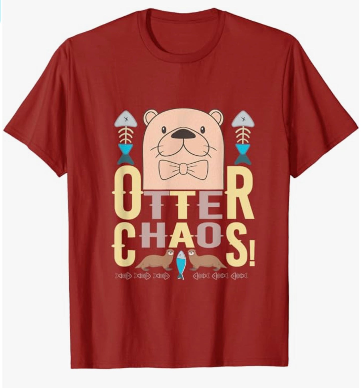 Red OTTER CHAOS Men’s T-shirt
