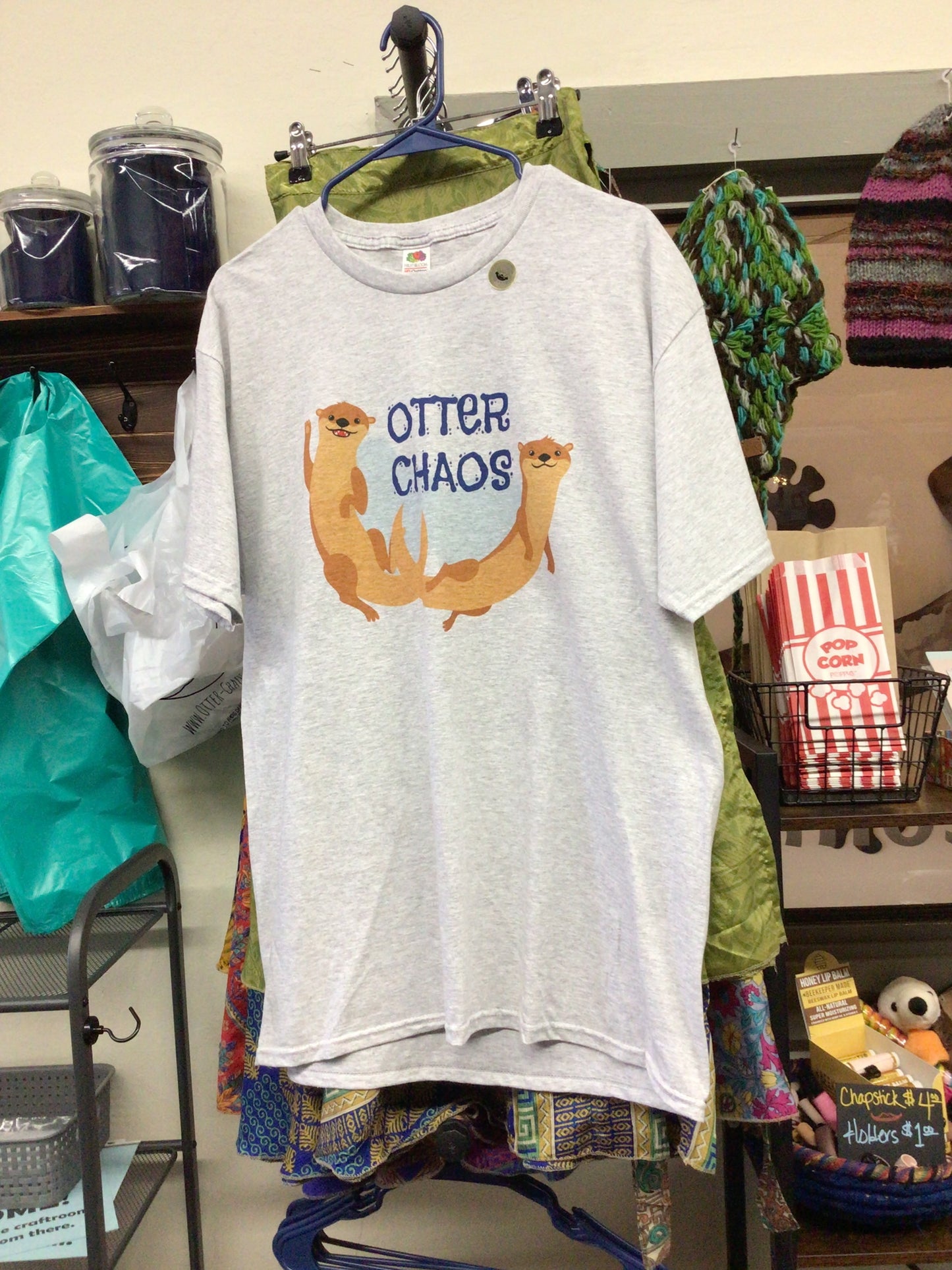 Gray OTTER CHAOS Men’s T-shirt