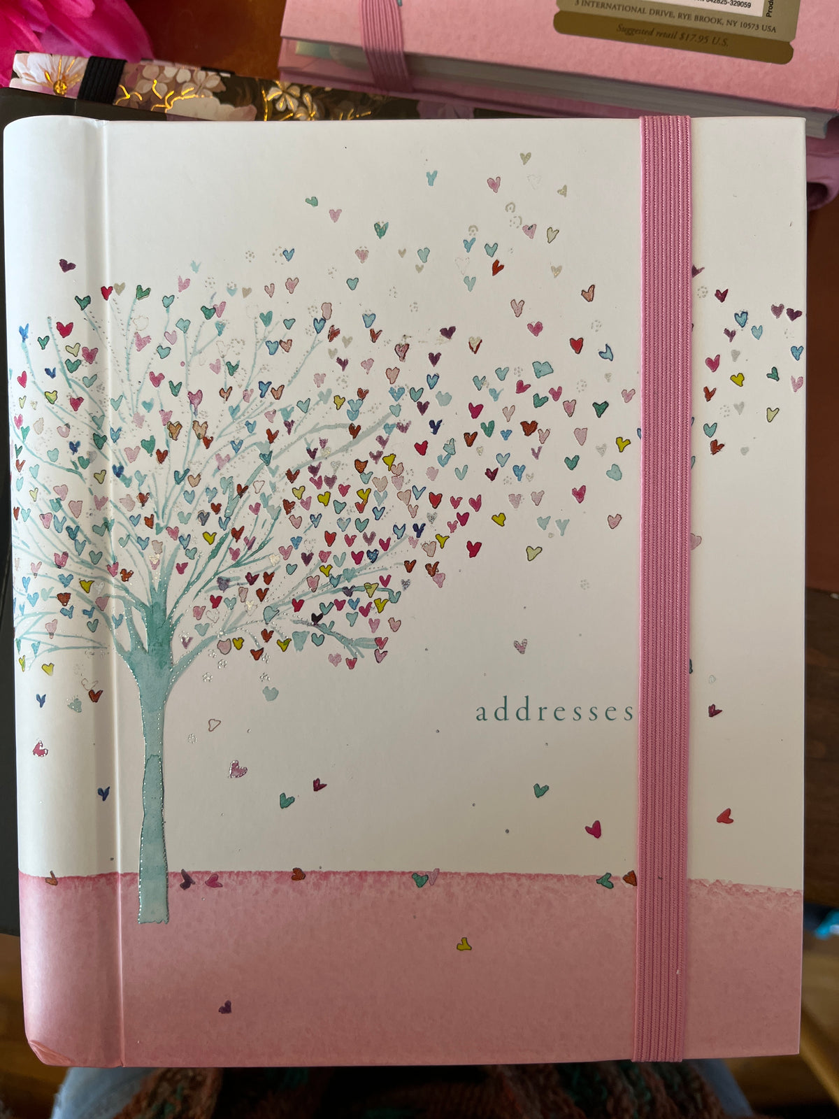 Large Address Books: Floral or Hearts