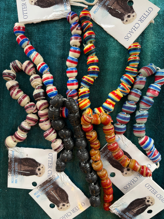 Rcyld Cassette Tape Beads