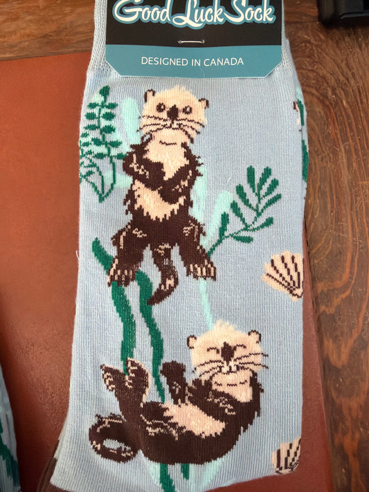 Good Luck Sea Otter Socks