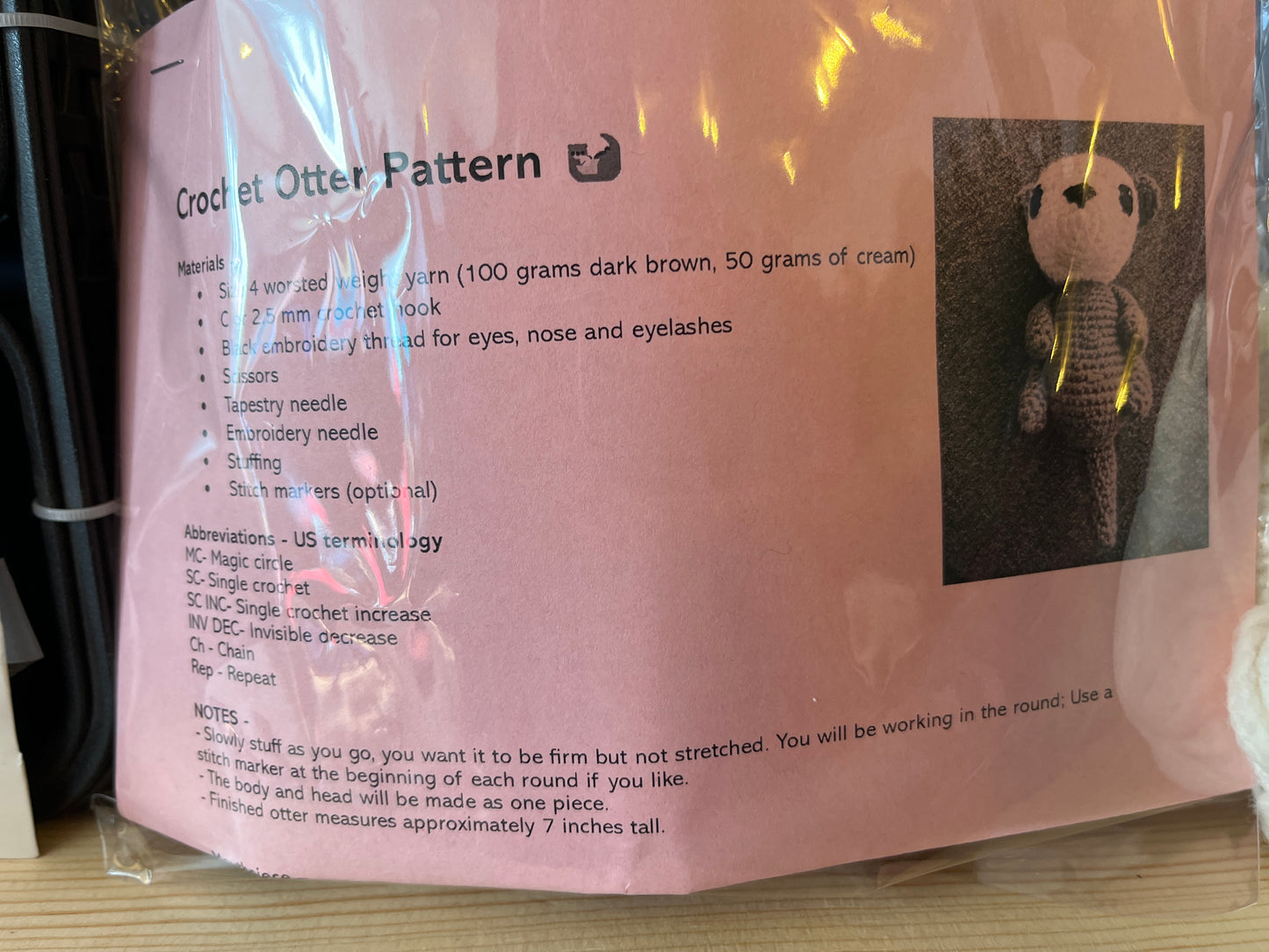Crochet Otter Kit