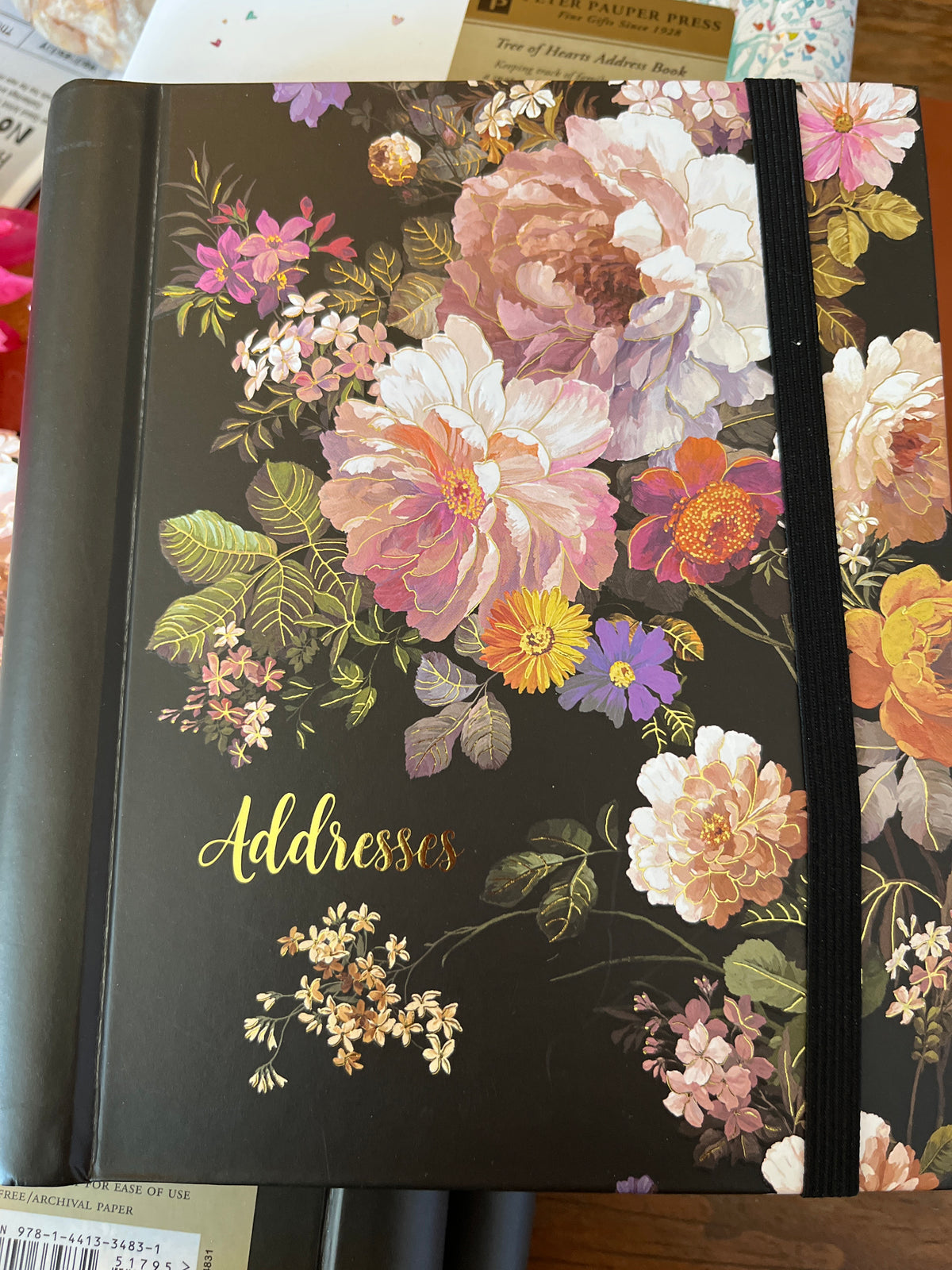 Large Address Books: Floral or Hearts