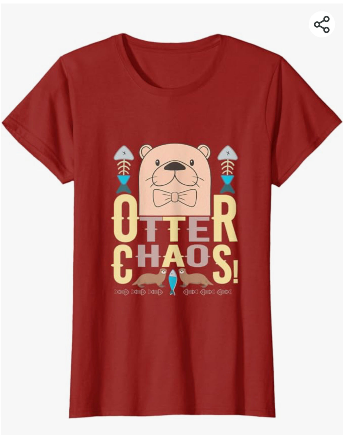Red OTTER CHAOS Women’s T-shirt