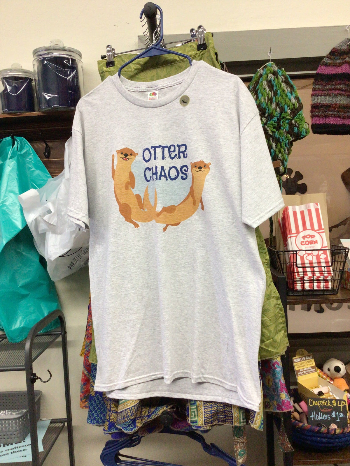 Gray OTTER CHAOS Men’s T-shirt