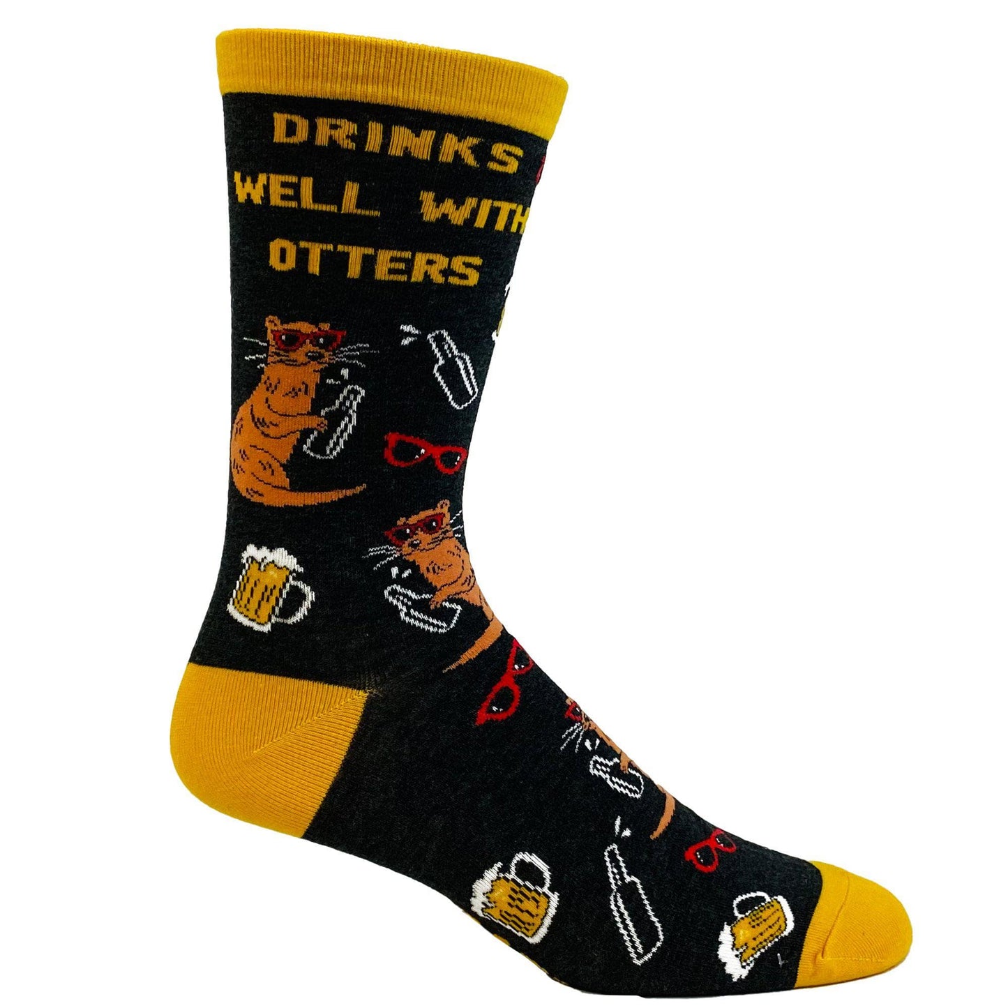 Drinks Well With Otters Socks