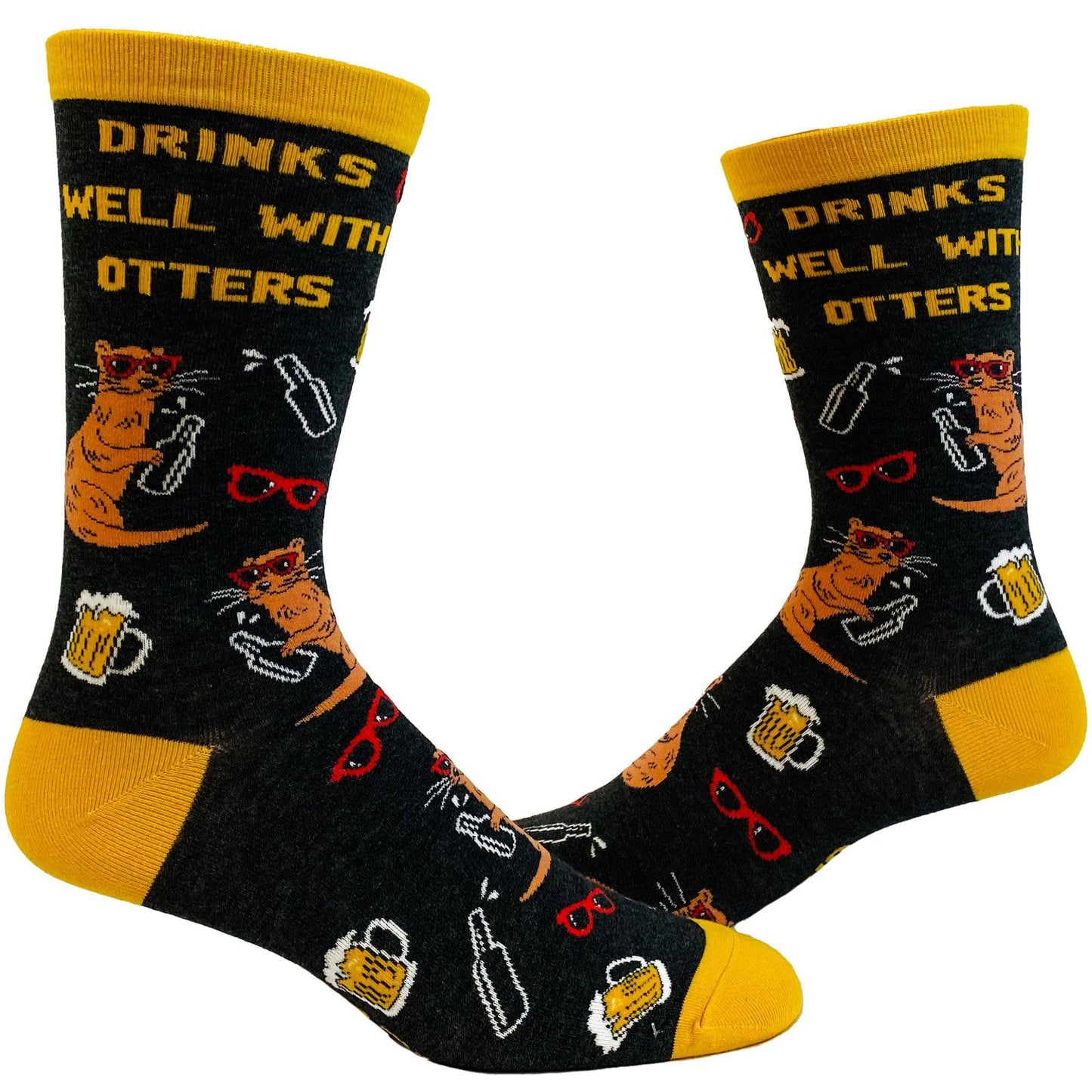 Drinks Well With Otters Socks